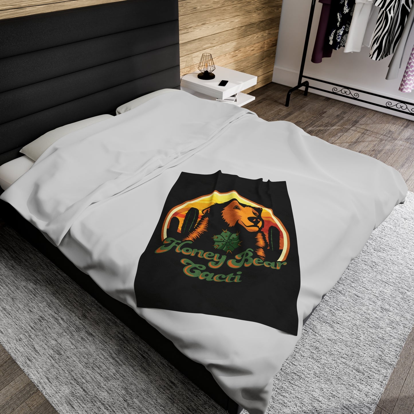 HoneyBear Cacti Plush Blanket