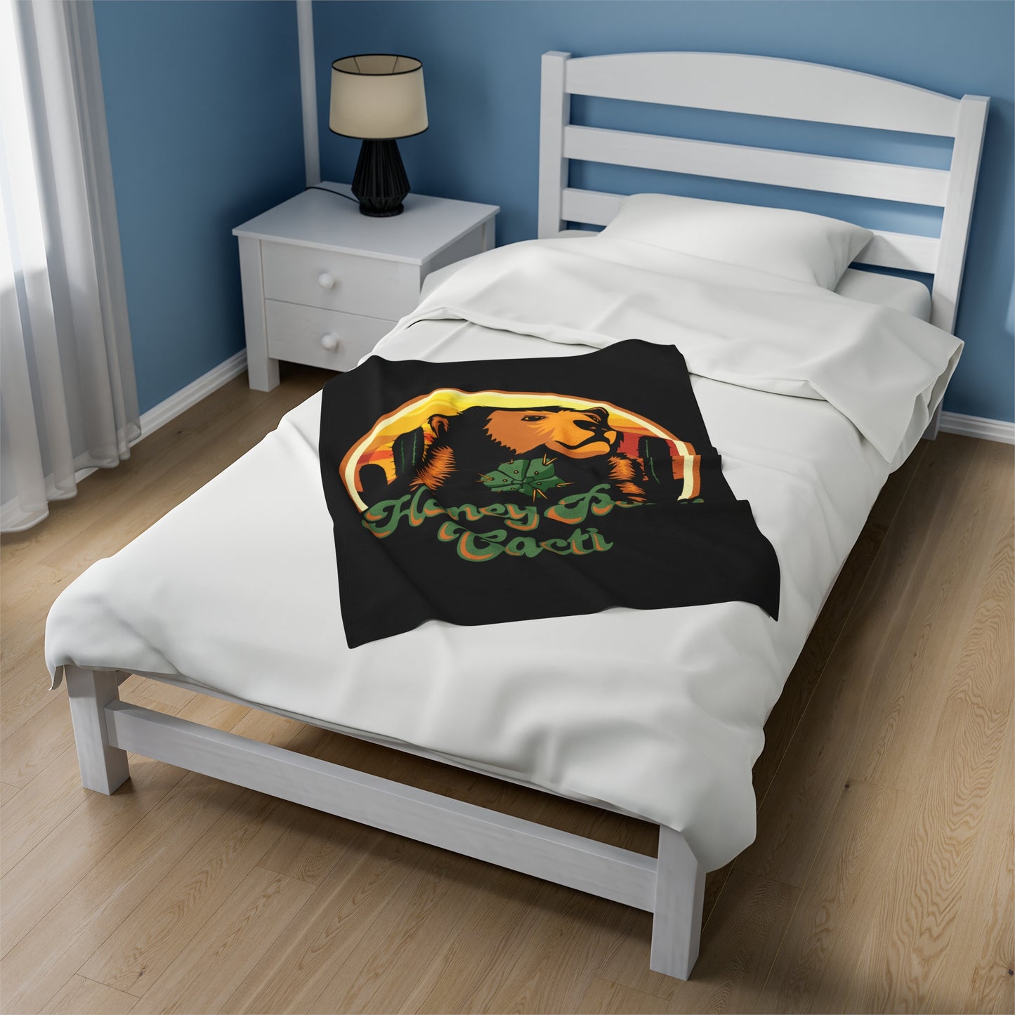 HoneyBear Cacti Plush Blanket