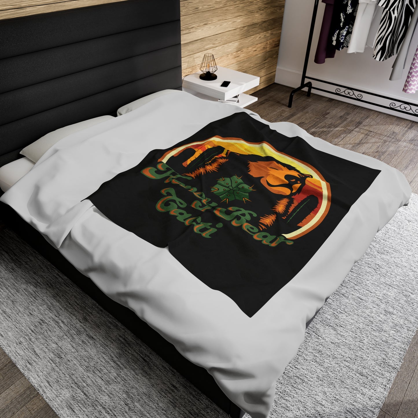 HoneyBear Cacti Plush Blanket