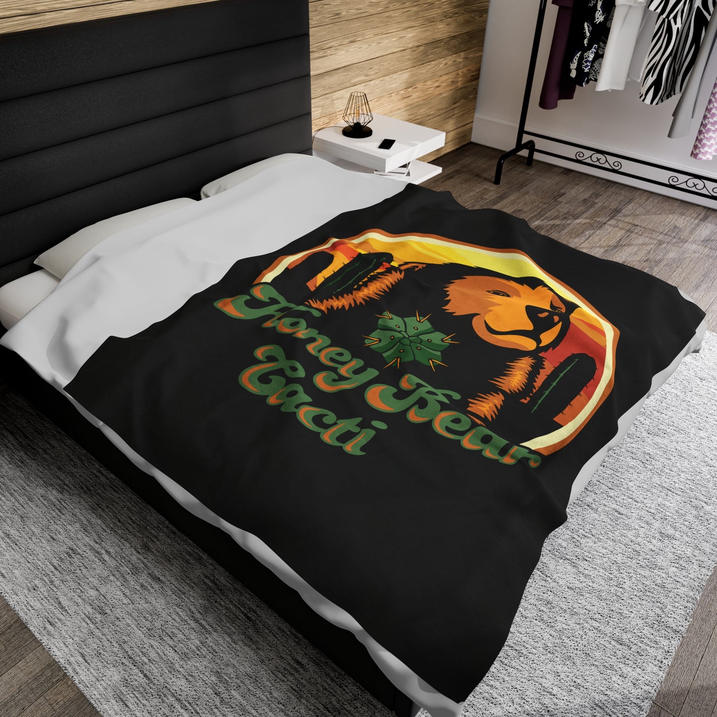 HoneyBear Cacti Plush Blanket