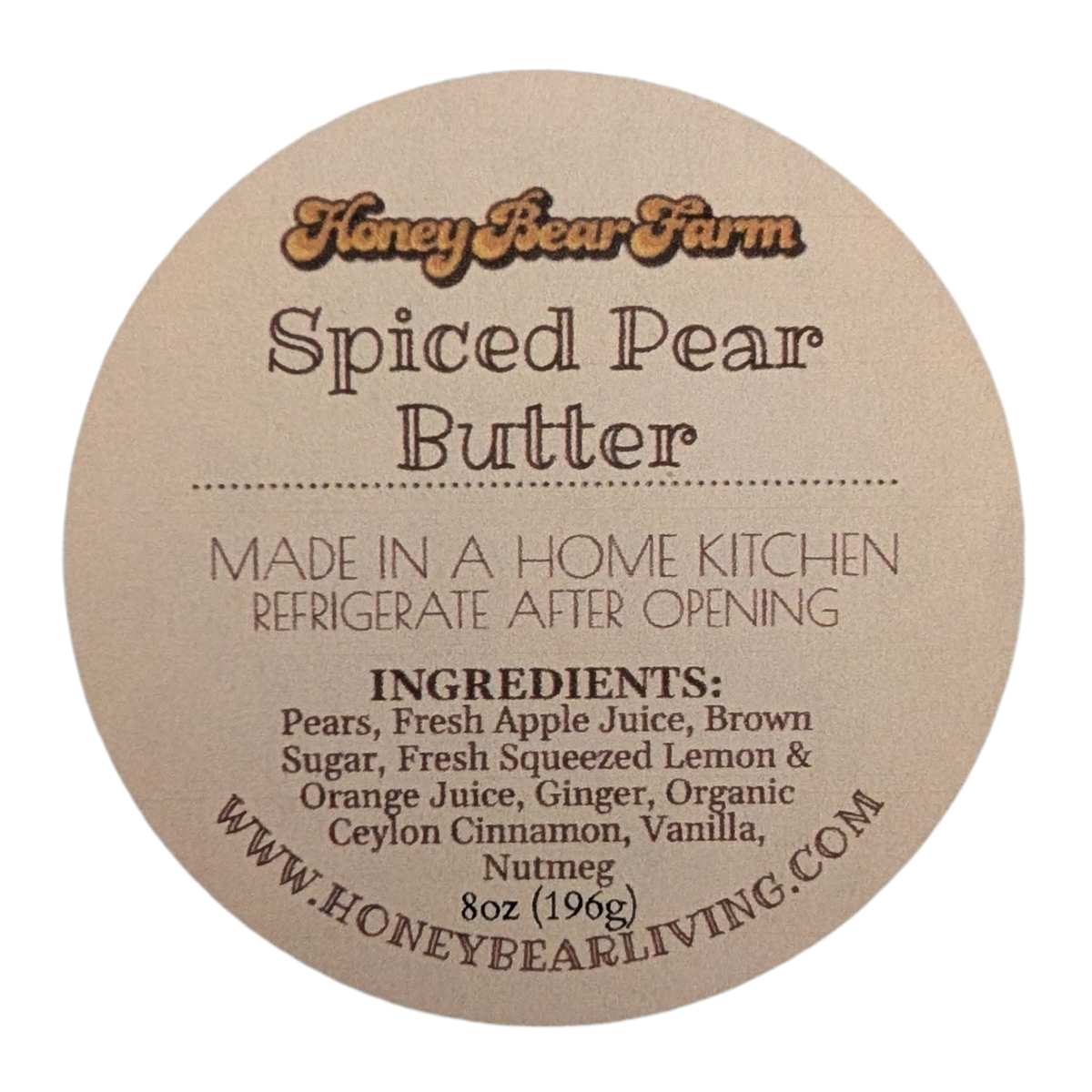 Spiced PearButter 8oz