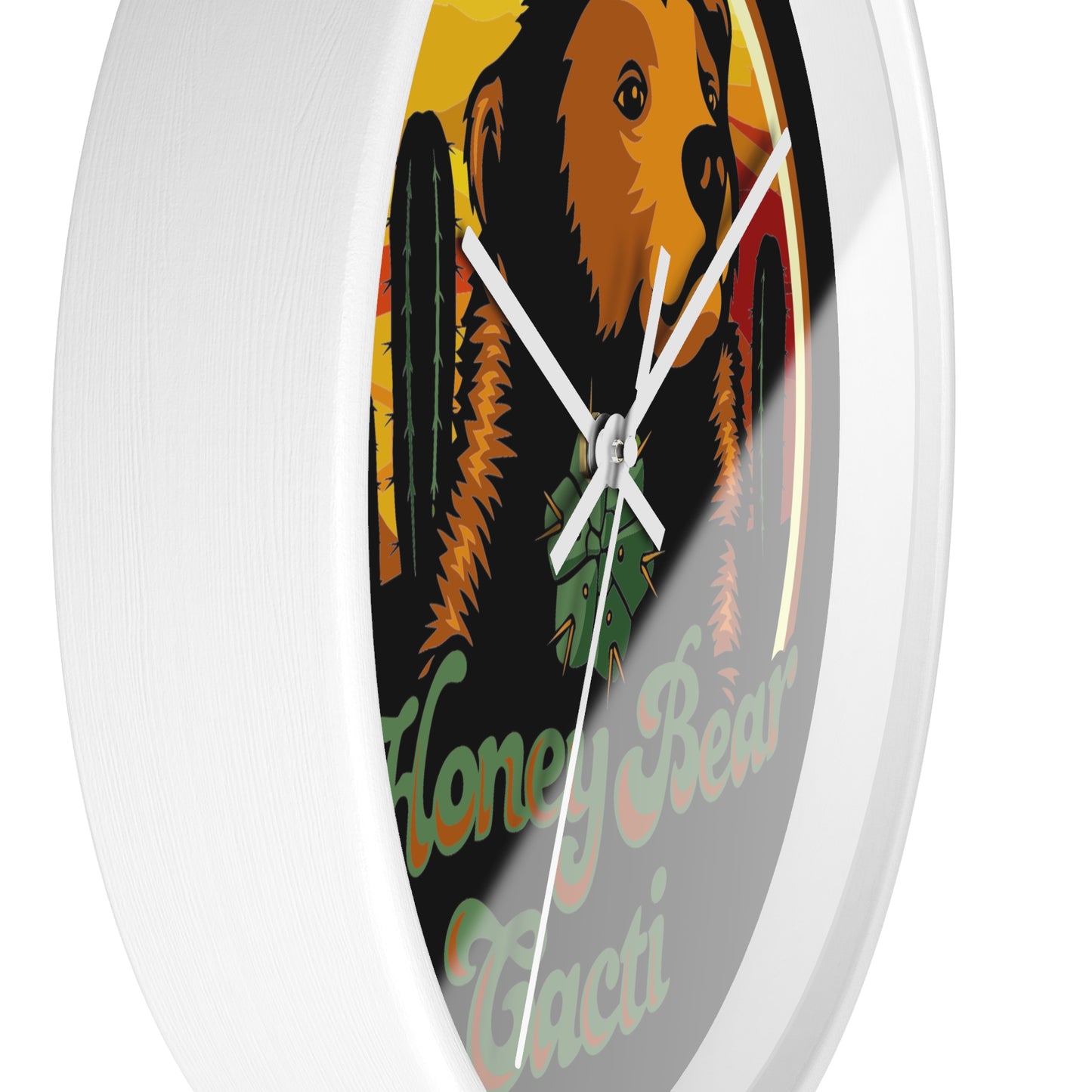 HoneyBear Cacti Wall clock