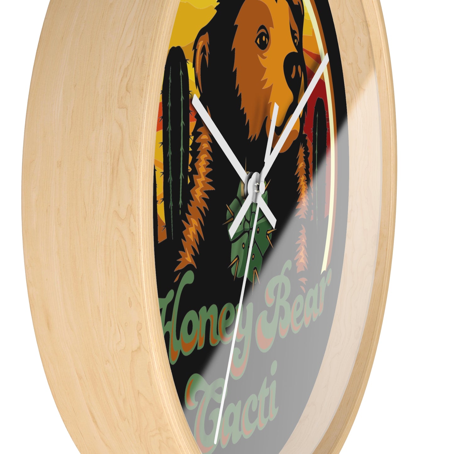 HoneyBear Cacti Wall clock