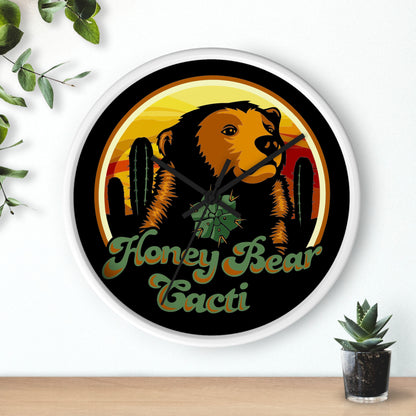 HoneyBear Cacti Wall clock