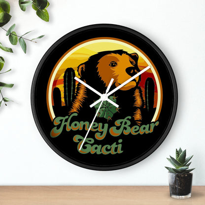 HoneyBear Cacti Wall clock