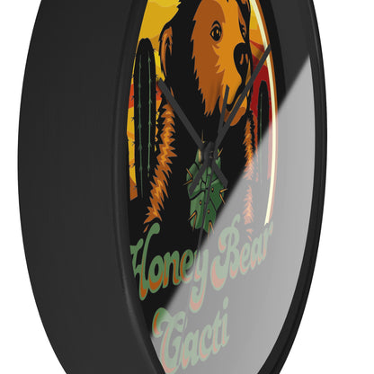 HoneyBear Cacti Wall clock