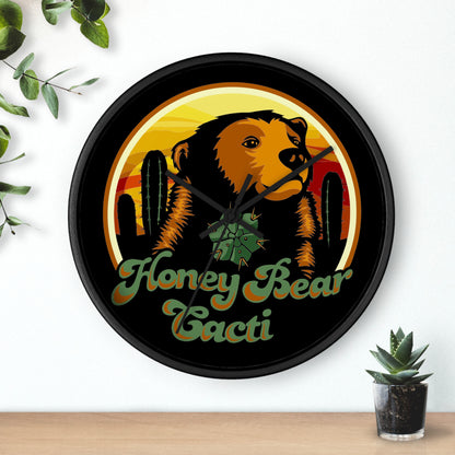 HoneyBear Cacti Wall clock