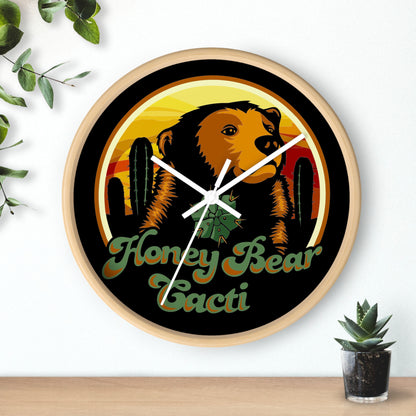 HoneyBear Cacti Wall clock