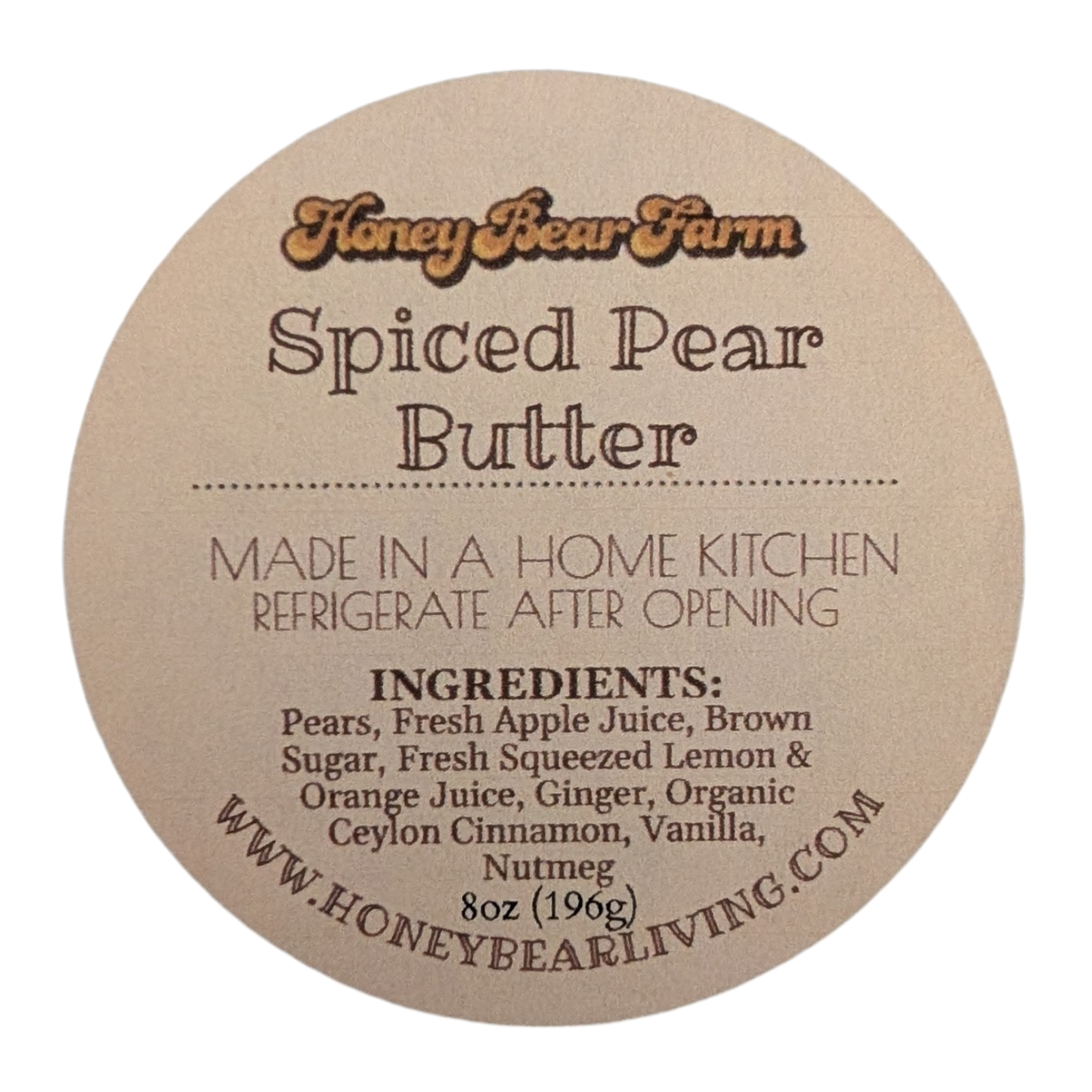 Spiced PearButter 8oz
